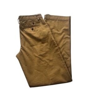 Polo Ralph Lauren Boys Tan Khaki Chino Pants Size 18 Cotton Straight Leg 28x28